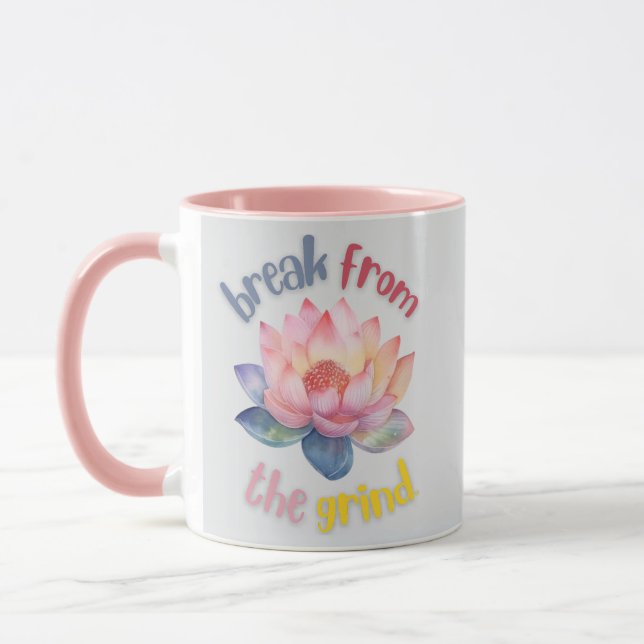 Lotus Flower Coffee Mug (Left)