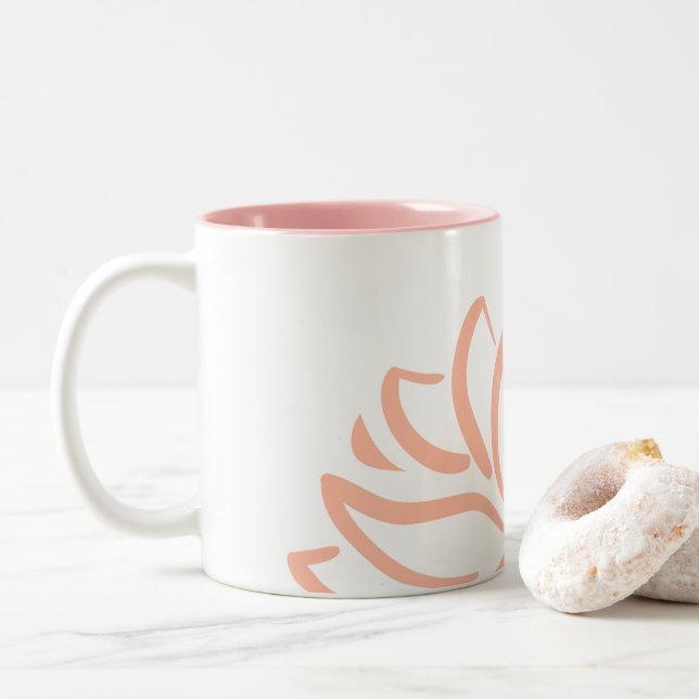 Lotus Flower Coffee Mug 11 ounces (With Donut)