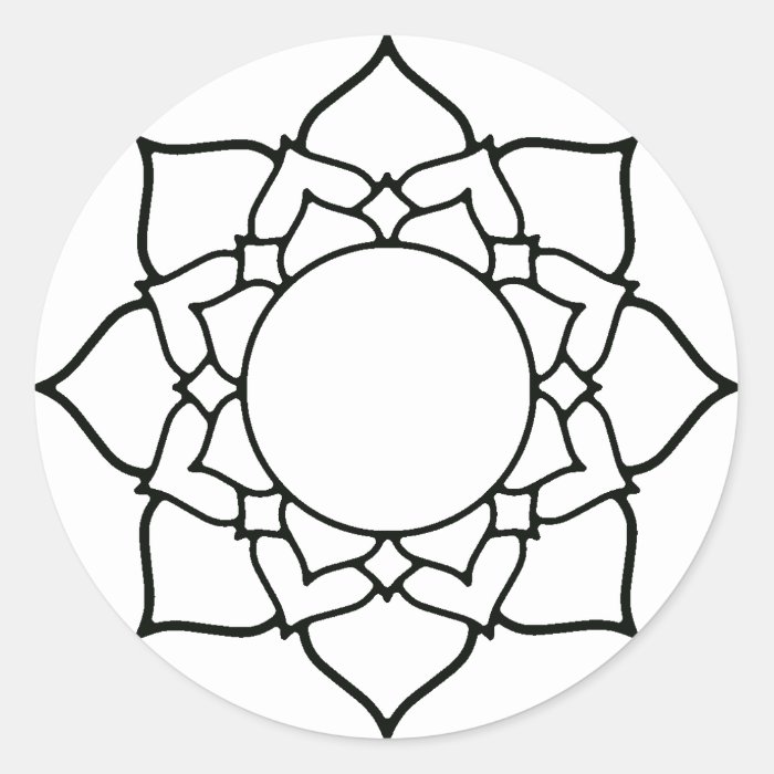 lotus flower coloring project stickers