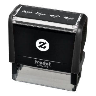 Lotus Flower Design Your Own Self-inking Stamp