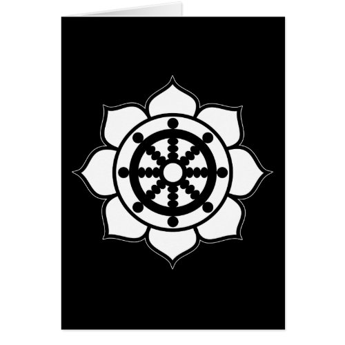 Lotus Flower Dharma Wheel