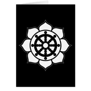 Lotus Flower Dharma Wheel Cards