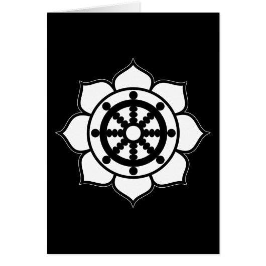 Lotus Flower Dharma Wheel Cards (Front)