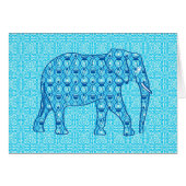 Lotus flower elephant - turquoise (Front Horizontal)