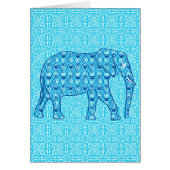 Lotus flower elephant - turquoise (Front)