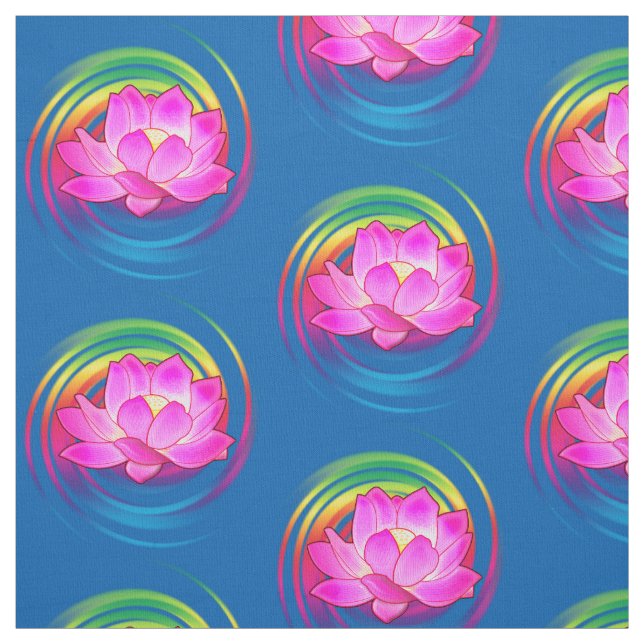 Lotus Flower Fabric (Swatch)