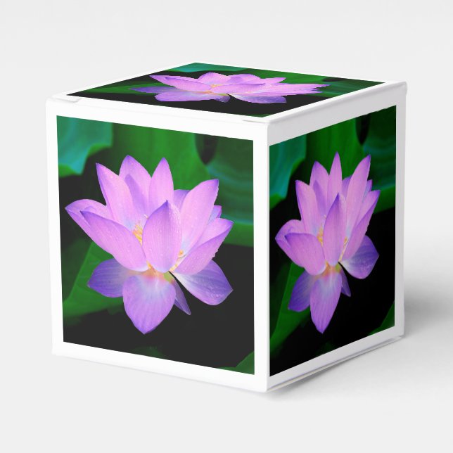 Lotus Flower Favor Boxes (Front Side)