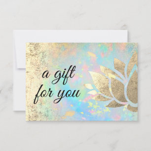 lotus flower gift certificate