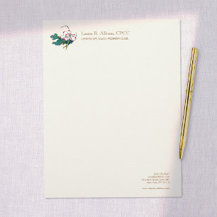 Lotus Flower Holistic Health Counselor Letterhead