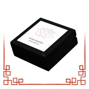 Swan Asian Art Jewelry Box Personalized - Lotus Flower orders Lily Pad Wooden Keepsake Box For Women