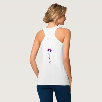 Lotus Flower Just Breath Tank Top by Naokko at Zazzle