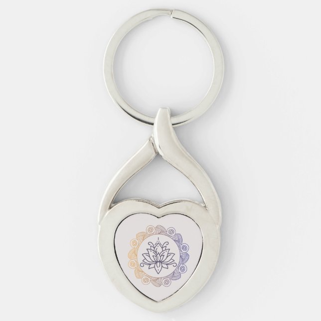 Lotus Flower Keychain (Front)