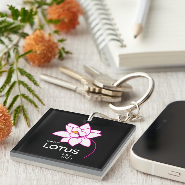LOTUS Flower  Keychain (Front Right)