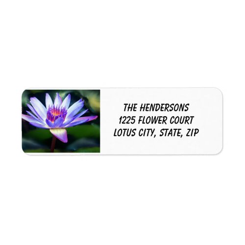 Lotus Flower Label