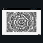 Lotus Flower Laptop Decal<br><div class="desc">This is an original, hand-drawn design without the use of rulers or compasses. Use as a gift or to decorate your own laptop!</div>