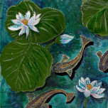Lotus flower leggings<br><div class="desc">Happy fish swimming all over your legs plus a lotus on your bum.</div>