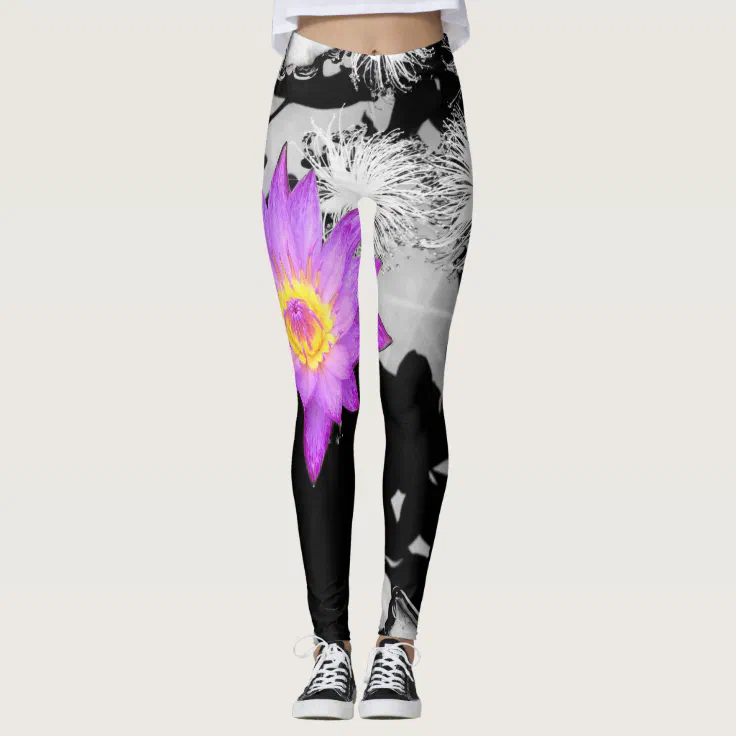 lotus flower yoga pants