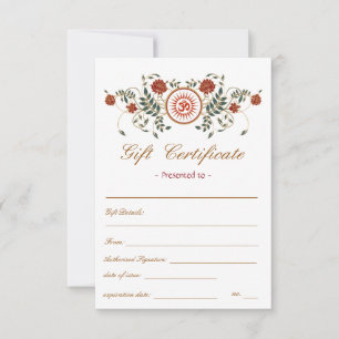 Lotus Flower Logo OM Symbol Gift Certificate