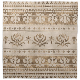 Lotus Flower Luxury ornament - pastel gold Cloth Napkin