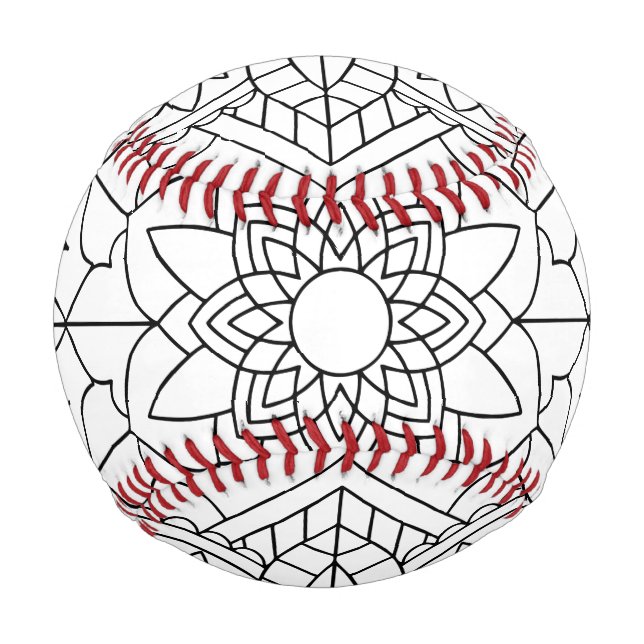 Lotus Flower Mandala Baseball (Front)