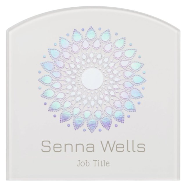 Lotus Flower Mandala Door Sign (Creator Uploaded)