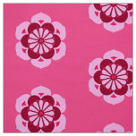 Lotus Flower Mandala, Fuchsia Pink and Burgundy Fabric