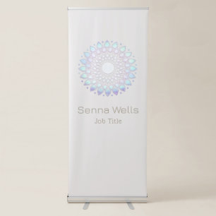 Lotus Flower Mandala Retractable Banner