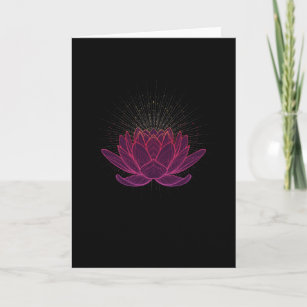 Lotus Flower Meditation Card