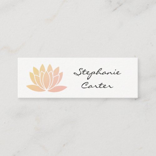 Lotus Flower Mini Business Card