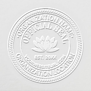 Lotus Flower Official Seal Name Loc URL Est Embosser