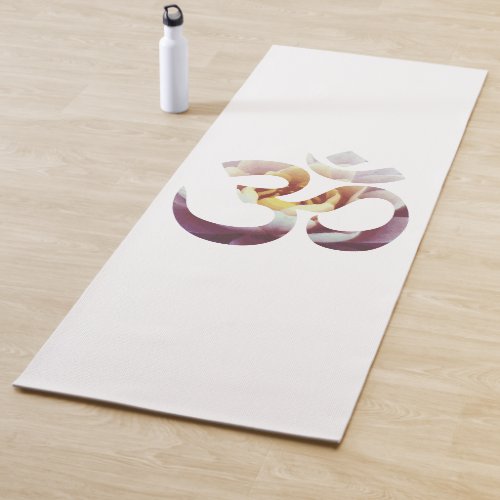 Lotus Flower Om Mantra Yoga Mat Meditation