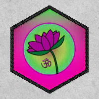 Lotus Flower Patch - Iron-On or Hook & Loop