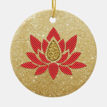 Lotus Flower Ornament by ChristmasTimeByDarla at Zazzle