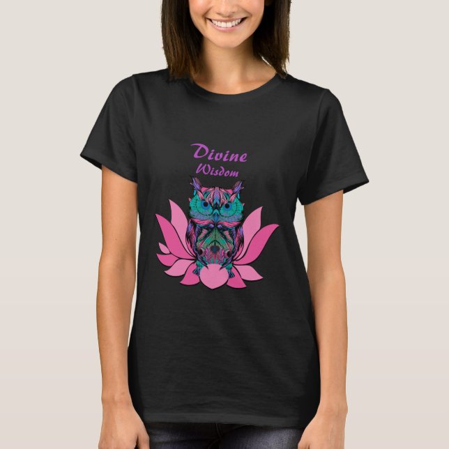 Lotus Flower Owl T-Shirt (Front)