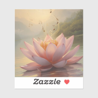 Lotus Flower Painting Collection Sticker
