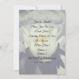 Lotus Flower Party Invitation