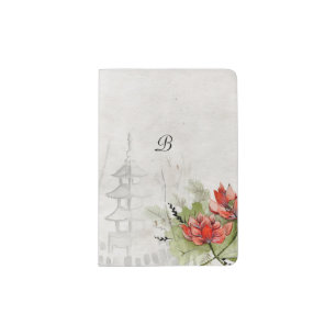 Lotus Flower Passport Holder