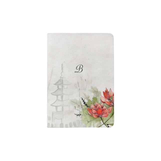 Lotus Flower Passport Holder (Front)