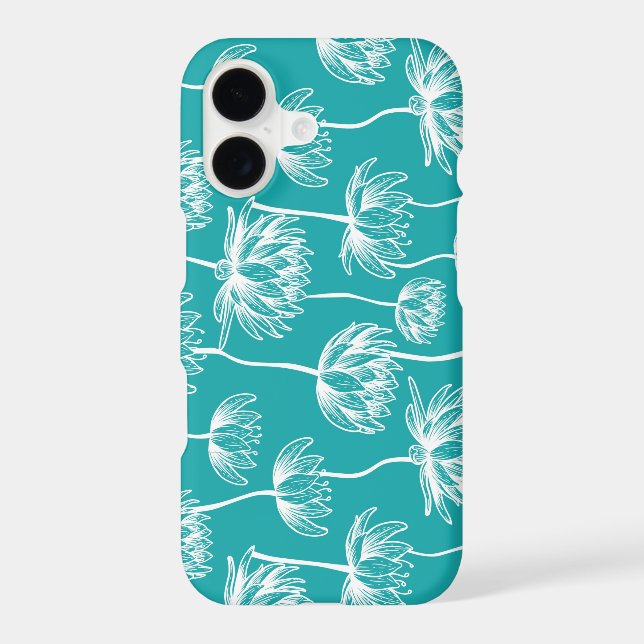 Lotus Flower pattern Iphone Case (Back)