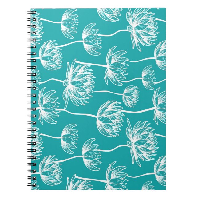 Lotus Flower pattern Notebook (Front)