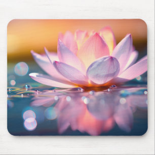 Lotus Flower Petal Nature Serene Calm Mouse Pad
