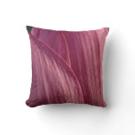 Lotus Flower Petals Pink Floral Throw Pillow