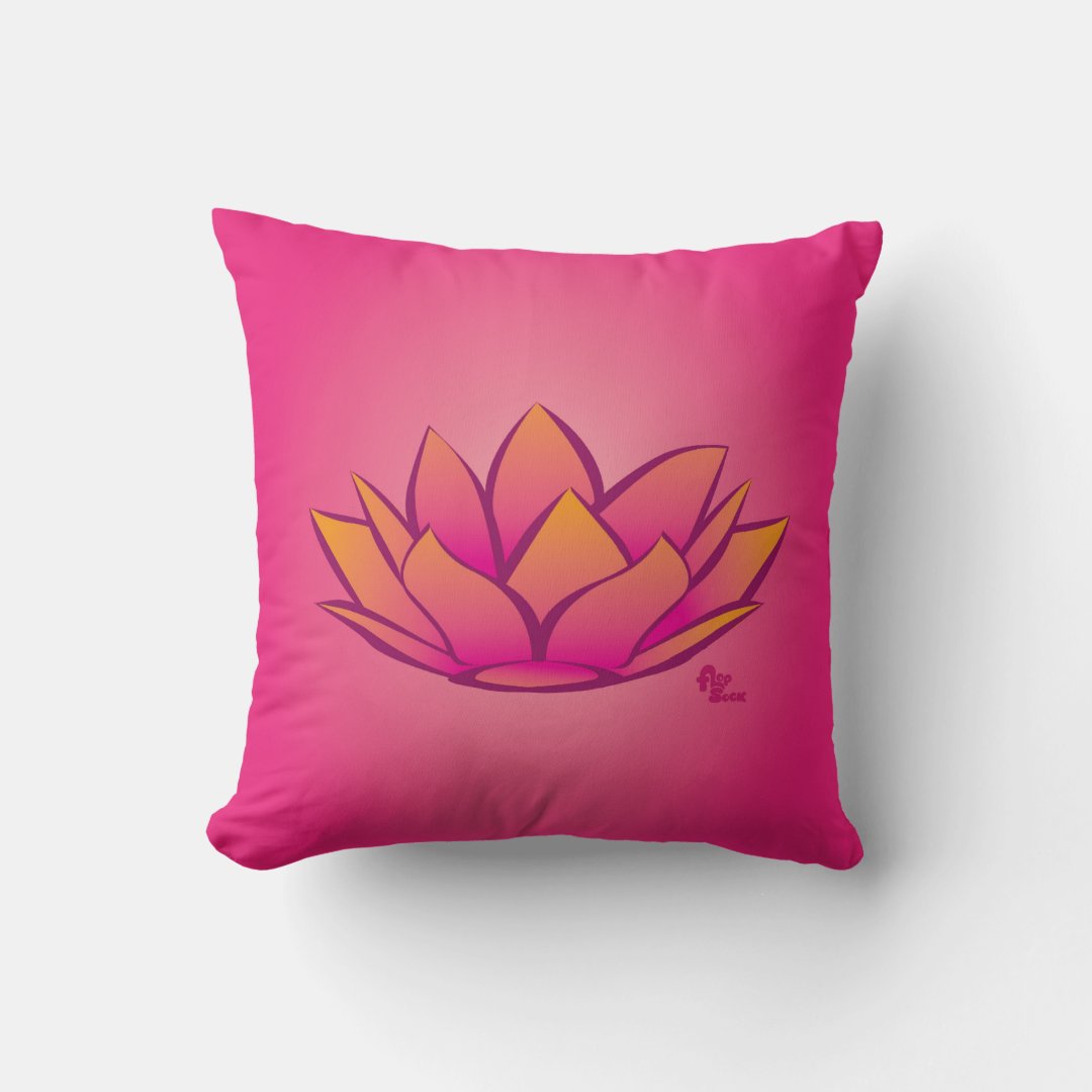 Lotus Flower Pillow Zazzle