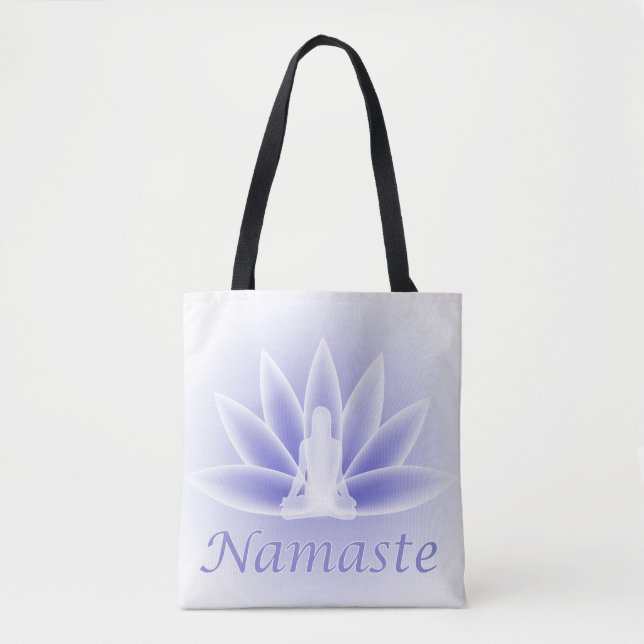 Lotus Flower Pose Namaste Tote (Front)