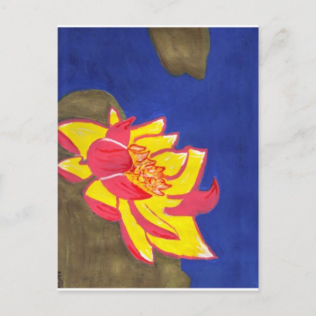 lotus flower postcard (Front)