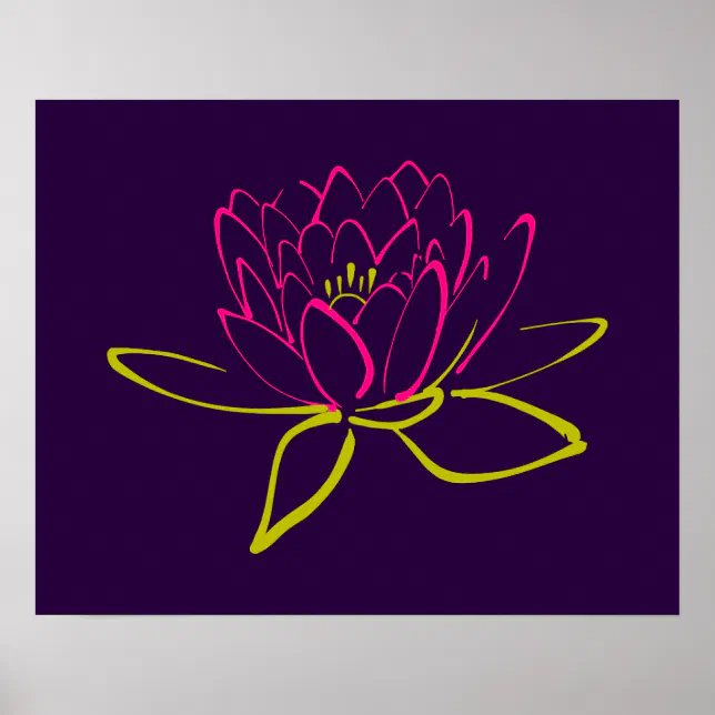 Lotus Flower Poster | Zazzle