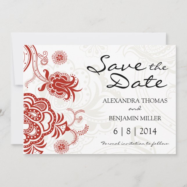 Lotus Flower Save the Date (Front)