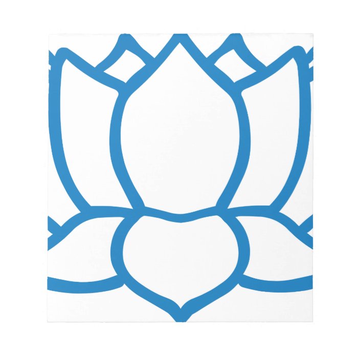 Lotus Flower Symbol Memo Notepads