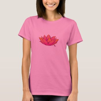 Lotus Flower T-shirt by flopsock at Zazzle