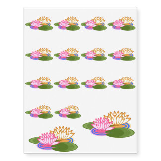 Lotus flower temporary tattoos